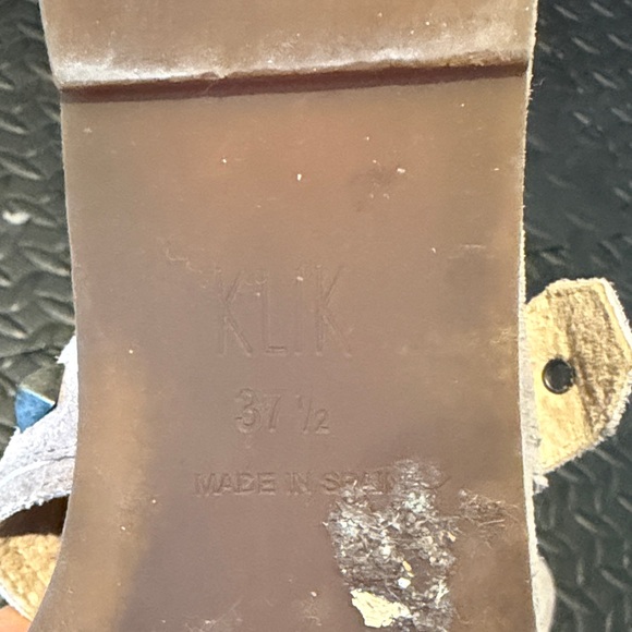 Klik Studded Suede Platform Sandals Size 37 1/2 - Picture 6 of 6